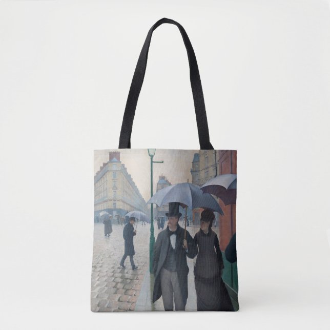 Tote Bag Rainy Day sur Paris Street (Devant)