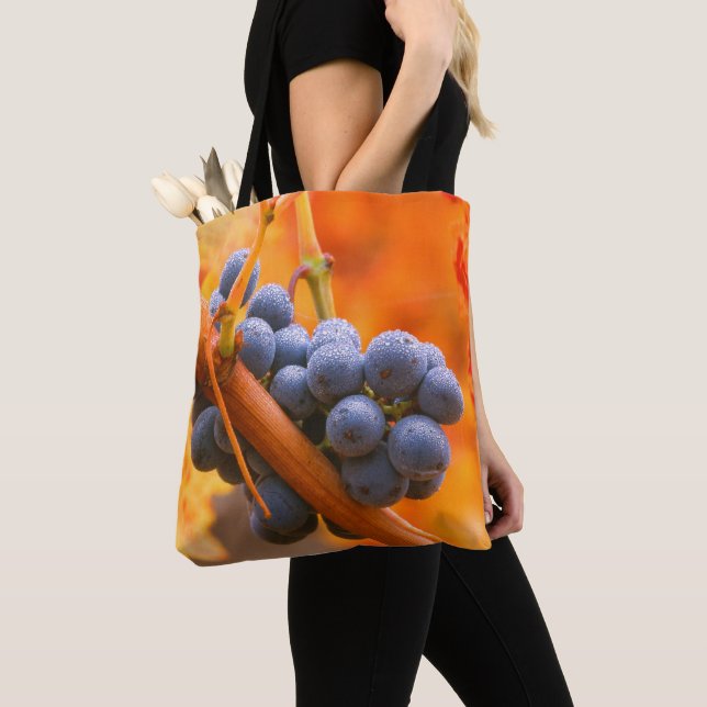 Tote Bag Raisin Ripe Dans Le Vignoble (De près)