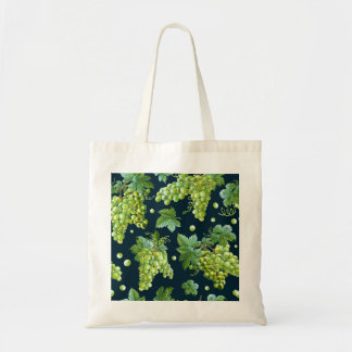 Tote Bag Raisin vert : Aquarelle Motif foncé