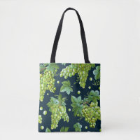 Raisin vert : Aquarelle Motif foncé