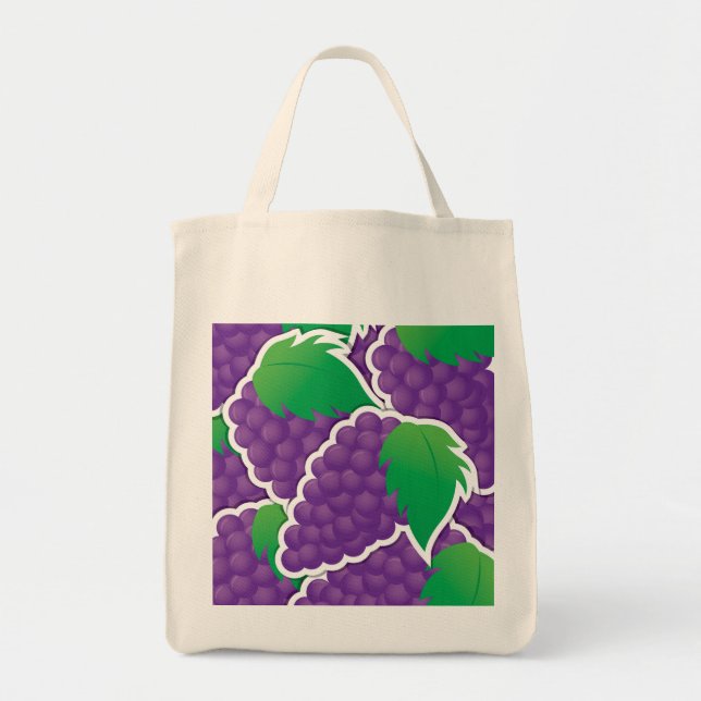 Tote Bag Raisins violets funky (Devant)