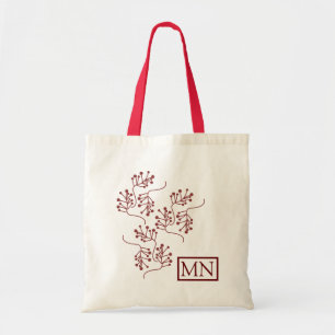 Tote Bag Rameau de brindilles de Bourgogne à Baies de Noël