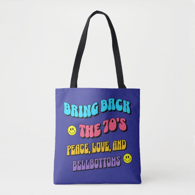 Tote Bag Ramener les années 70 (Devant)