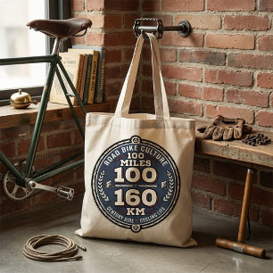 Tote Bag Randonnée cycliste du siècle 100 miles 160 KM