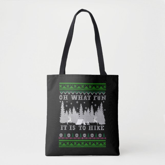Tote Bag randonnée Noël laid (Devant)
