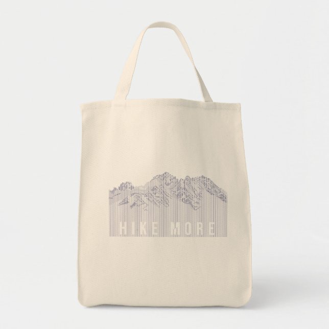 Tote Bag Randonnée Plus Montagnes (Devant)
