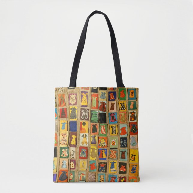 Tote Bag rangées de robes de petite fille mignonnes (Devant)