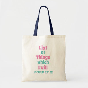 Tote Bag Rappel drôle pour les personnes étourdies