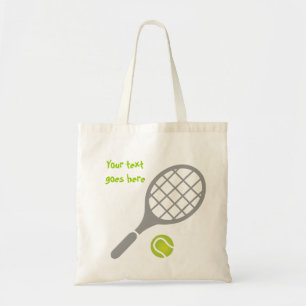 Tote Bag Raquette de tennis et coutume de balle