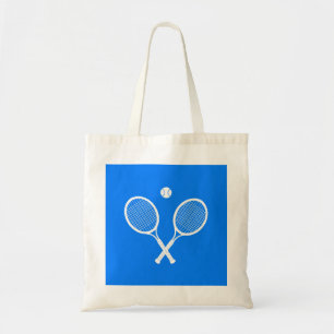 Tote Bag Raquettes de tennis avec boule Ultramarine bleu te