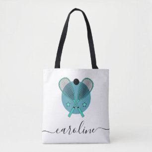 Tote Bag Raquettes et filles Raquettes élégantes Nom Sport