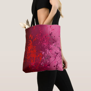 Tote Bag Raspberry Flurry : Art de projection abstrait