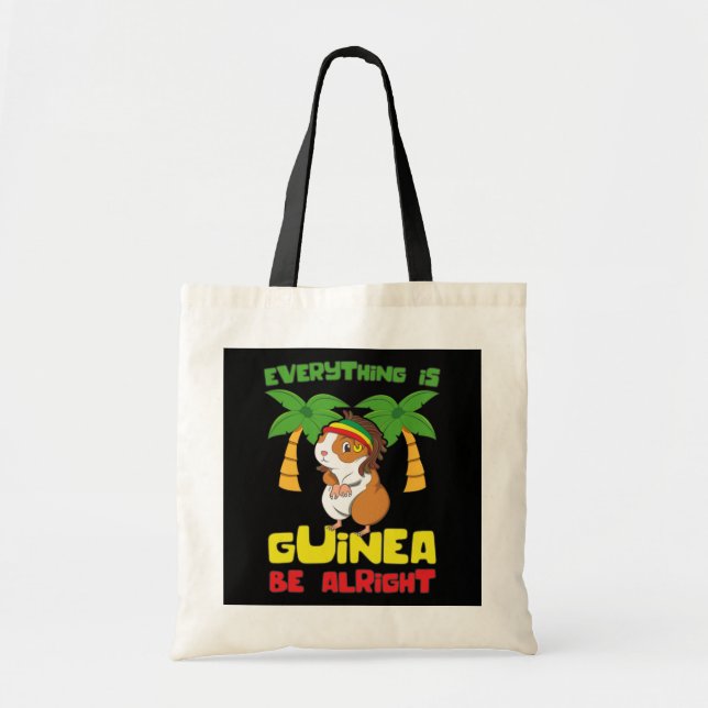 Tote Bag Rasta Guinea Pig (Devant)