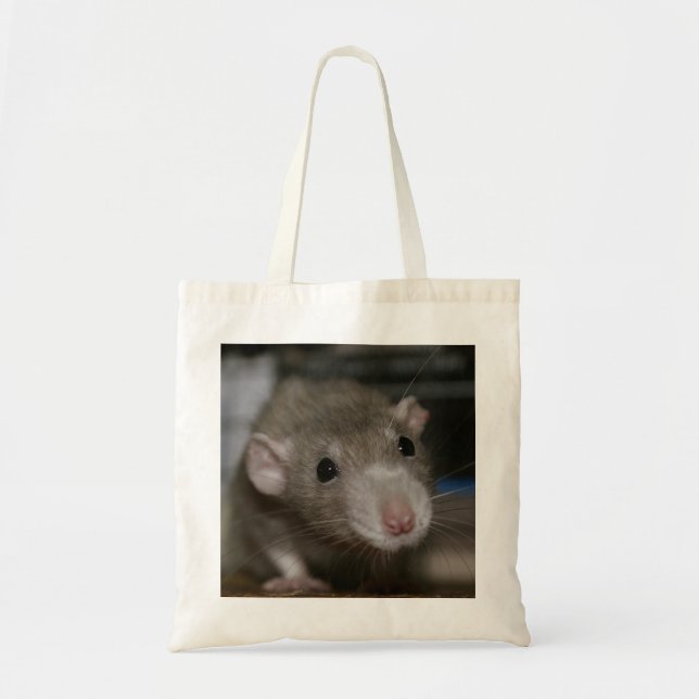 Tote Bag Rat curieux (Devant)