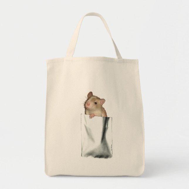Tote Bag Rat de poche (visage) (Devant)