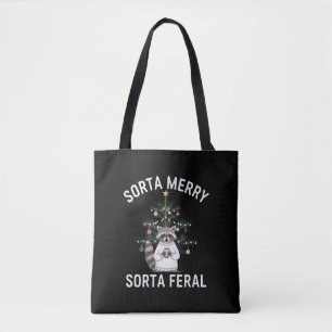 Tote Bag Raton de Noël plutôt joyeux plutôt sauvage Noël