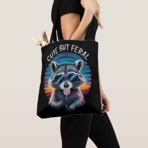 Tote Bag Raton laveur drôle mignon mais sauvage