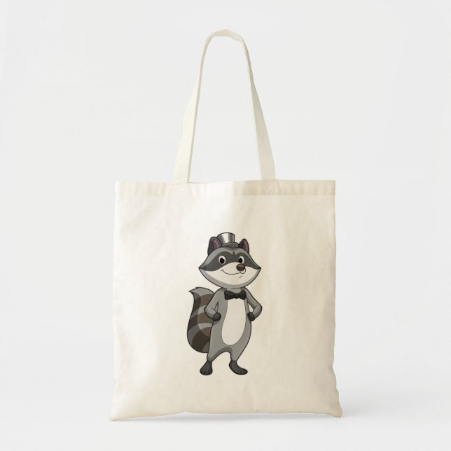 Tote Bag Raton laveur marié avec cravate (Devant)