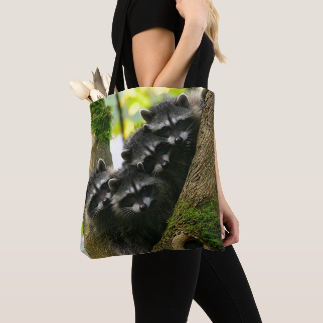 Tote Bag Ratons laveurs adorables de bébé (De près)