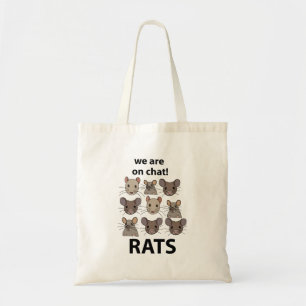 Tote Bag Rats Animal Nous Sommes Sur Conversation Rats Drôl