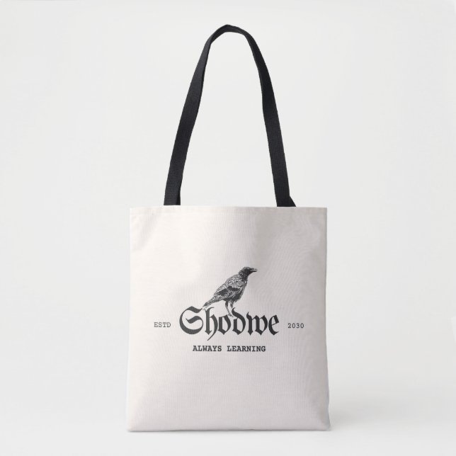 Tote Bag Raven Crest Always Learning (Devant)