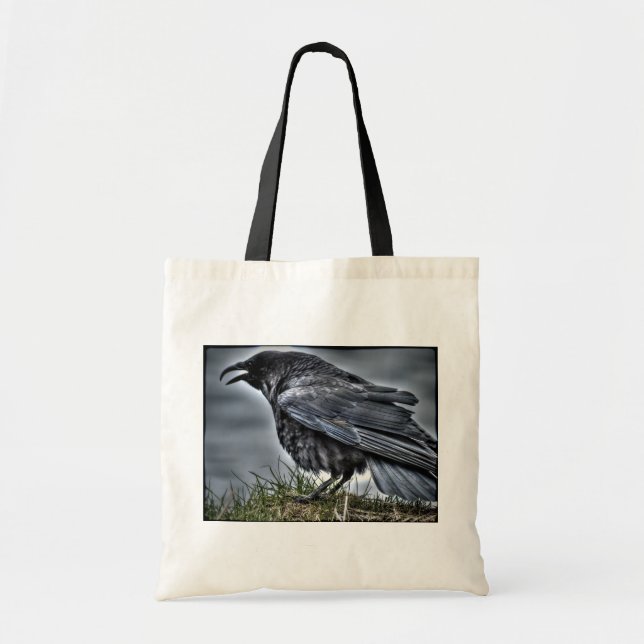 Tote Bag Raven Crow Faune Oiseau Raven Lover (Devant)