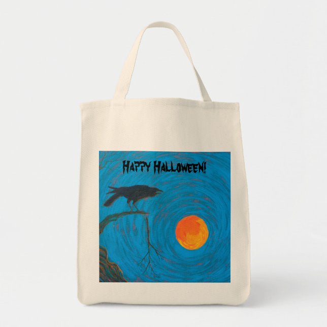 Tote Bag Raven Halloween (Devant)