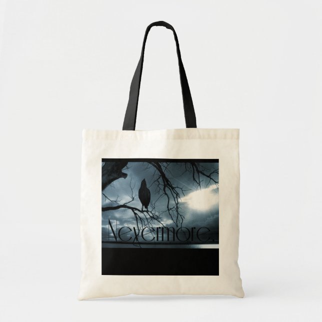 Tote Bag Raven - plus jamais rayons de soleil et bleu (Devant)