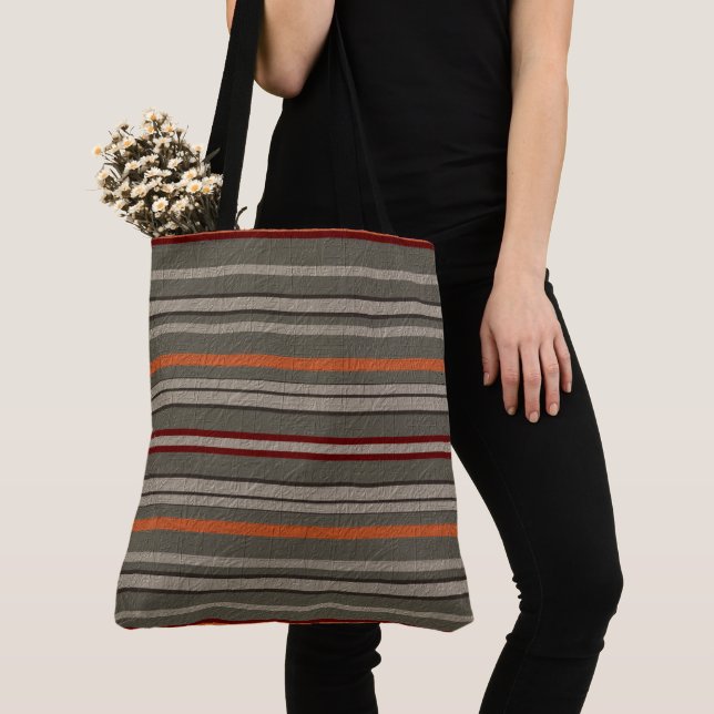 Tote Bag Rayé décoratif (De près)