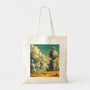 Tote Bag Raygun Gothic Wonderland - Un avenir rétro dynamiq