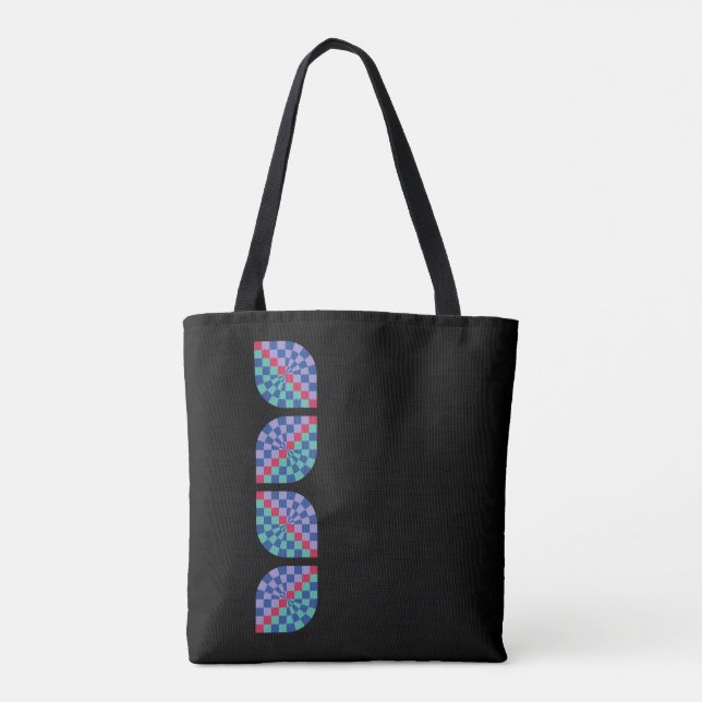 Tote Bag Rayonnement Mosaïque (Linéaire) (Dos)