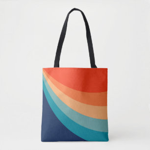 Tote Bag Rayons solaires rétro colorés