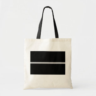 Tote Bag Rayure blanche délavée sur fond noir