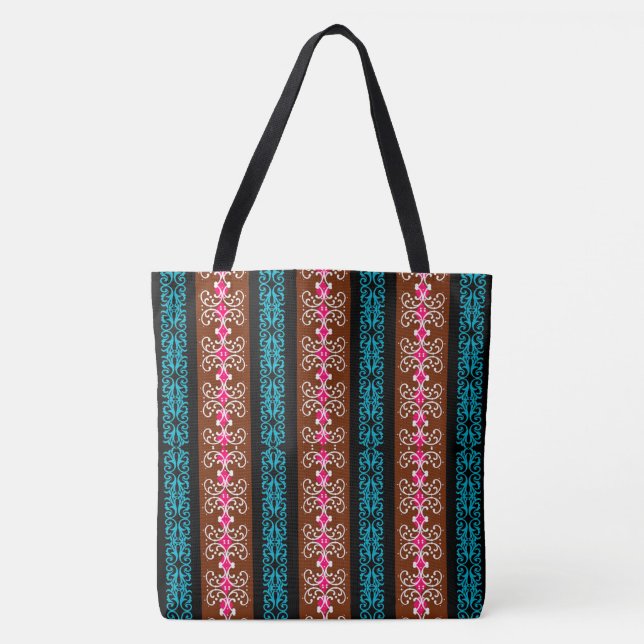 Tote Bag Rayure Boho (Devant)