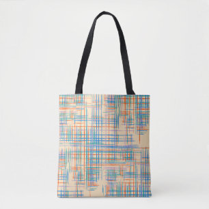 Tote Bag rayures Abstraites, tapis de gazon ethnique coloré