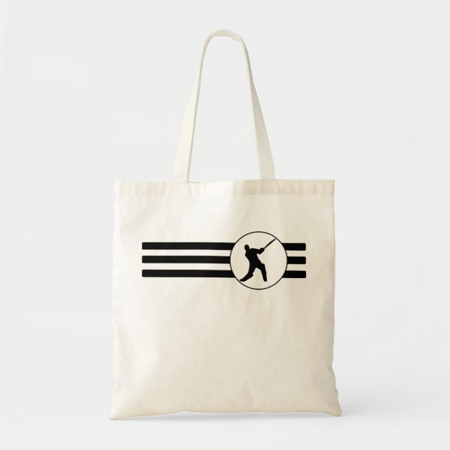 Tote Bag Rayures de joueur de cricket (Devant)