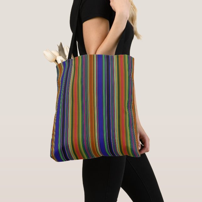 Tote Bag Rayures de plage (De près)