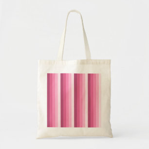 Tote Bag Rayures d'ombre rose