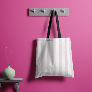 Tote Bag Rayures Intemporelles Rose Pastel