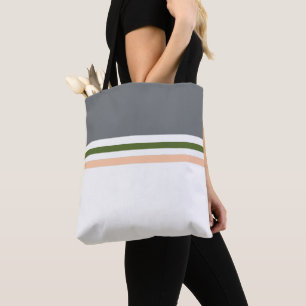 Tote Bag Rayures minimalistes modernes tendances rayées