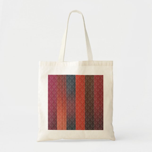 Tote Bag Rayures rouges (Devant)