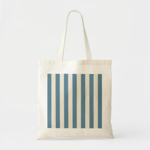 Tote Bag Rayures verticales bleues et crème