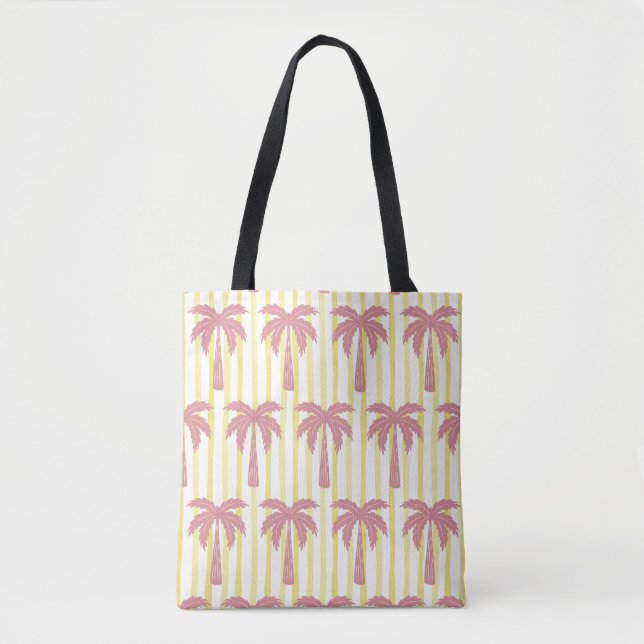 Tote Bag Rayures Vibrantes d'Été (Devant)