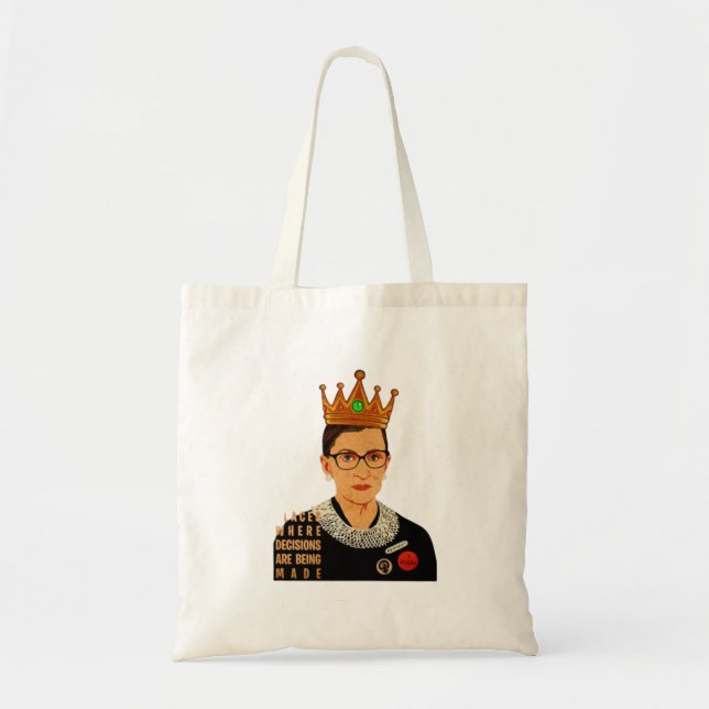 Tote Bag RBG I, dissidence Ruth Bader Ginsburg (Devant)