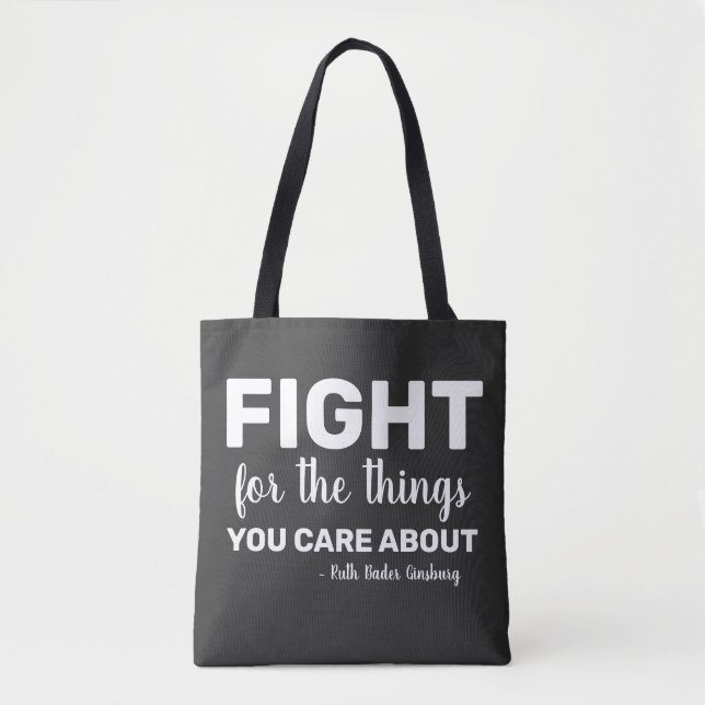 Tote Bag RBG Ruth Bader Ginsburg cite les féministes libéra (Devant)