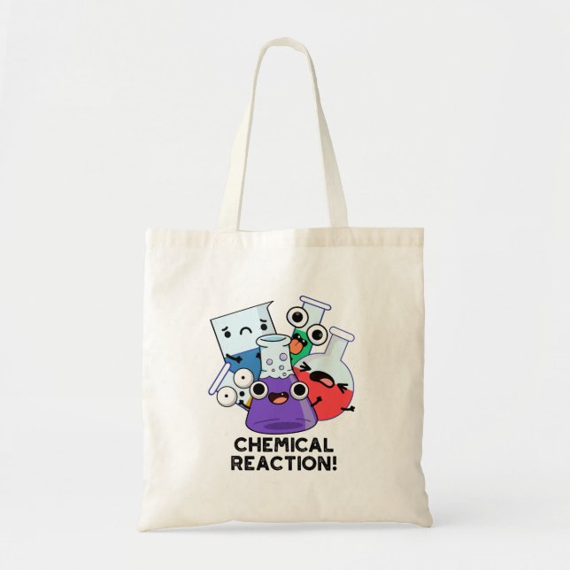 Tote Bag Réaction chimique amusant jeu de chimie (Devant)