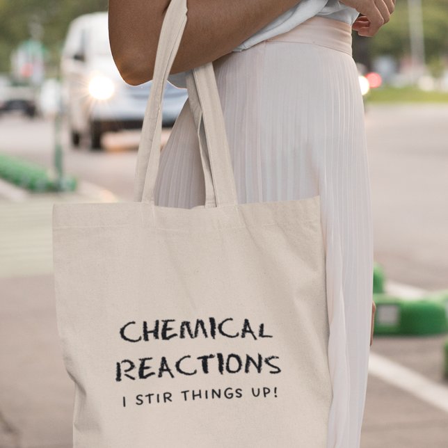 Tote Bag Réactions chimiques Prof de chimie cool drôle (Shop now and spark conversations in and out of the classroom!)