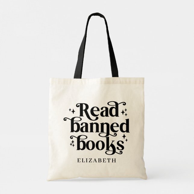 Tote Bag Read Banned Books Book Lover's Gift (Dos)