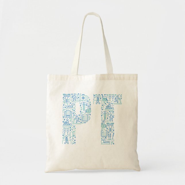 Tote Bag Réadaptation pinte de physiothérapie (Devant)