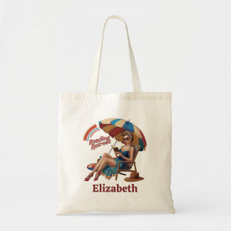 Tote Bag Reading Été Retraite Livre Citation de l'auteur